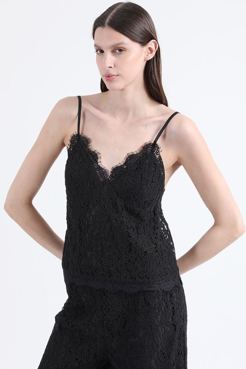 Top Encaje, Negro Liola-0