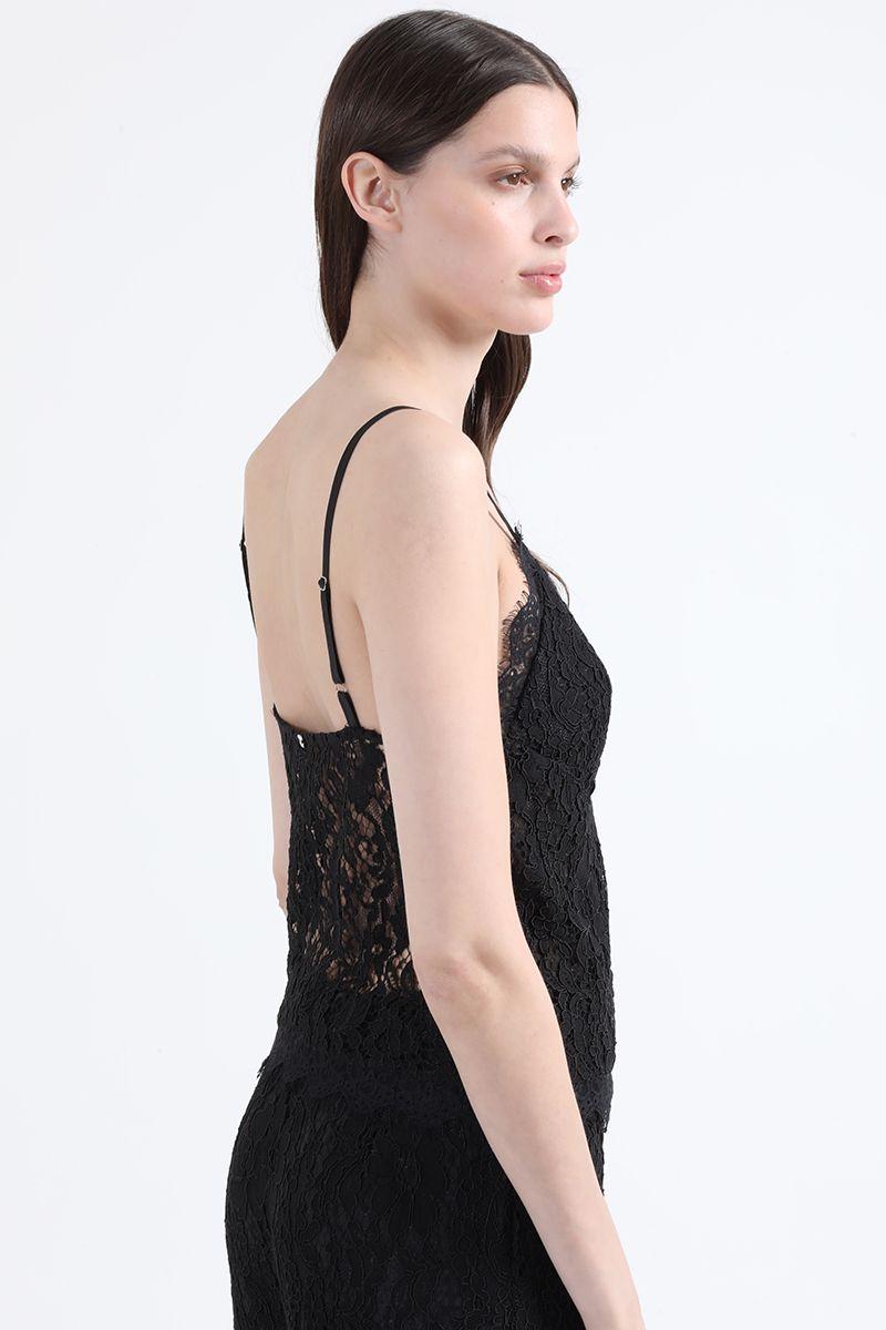 Top Encaje, Negro Liola-4