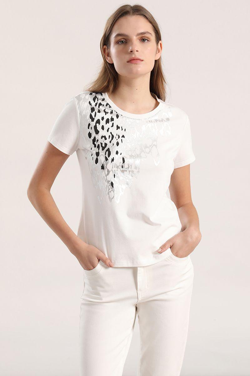 Polera estampado animal folia mujer liola crudo-0