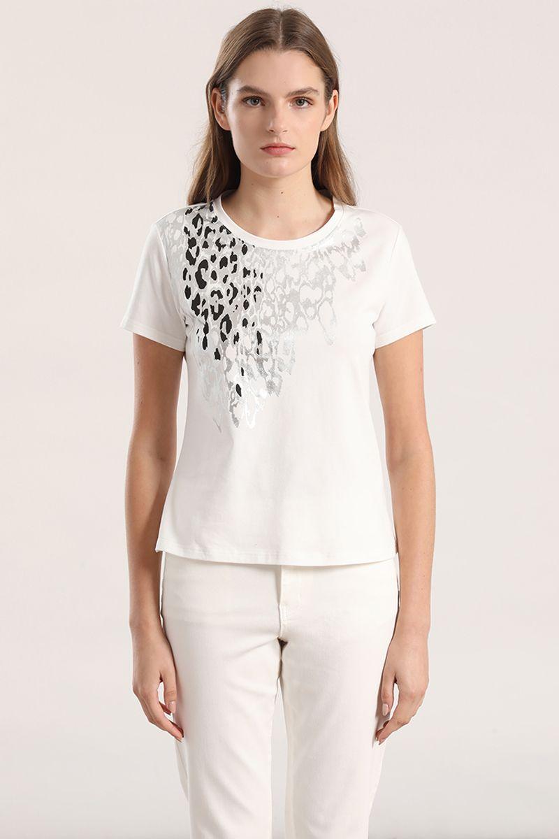 Polera estampado animal folia mujer liola crudo-3