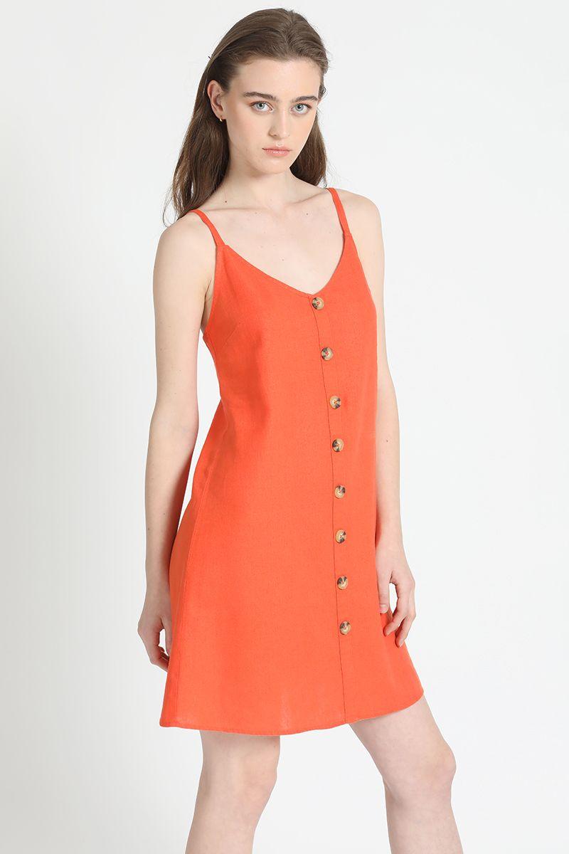Vestido Corto Pabilo, Lino Mix Oxido Liola-0