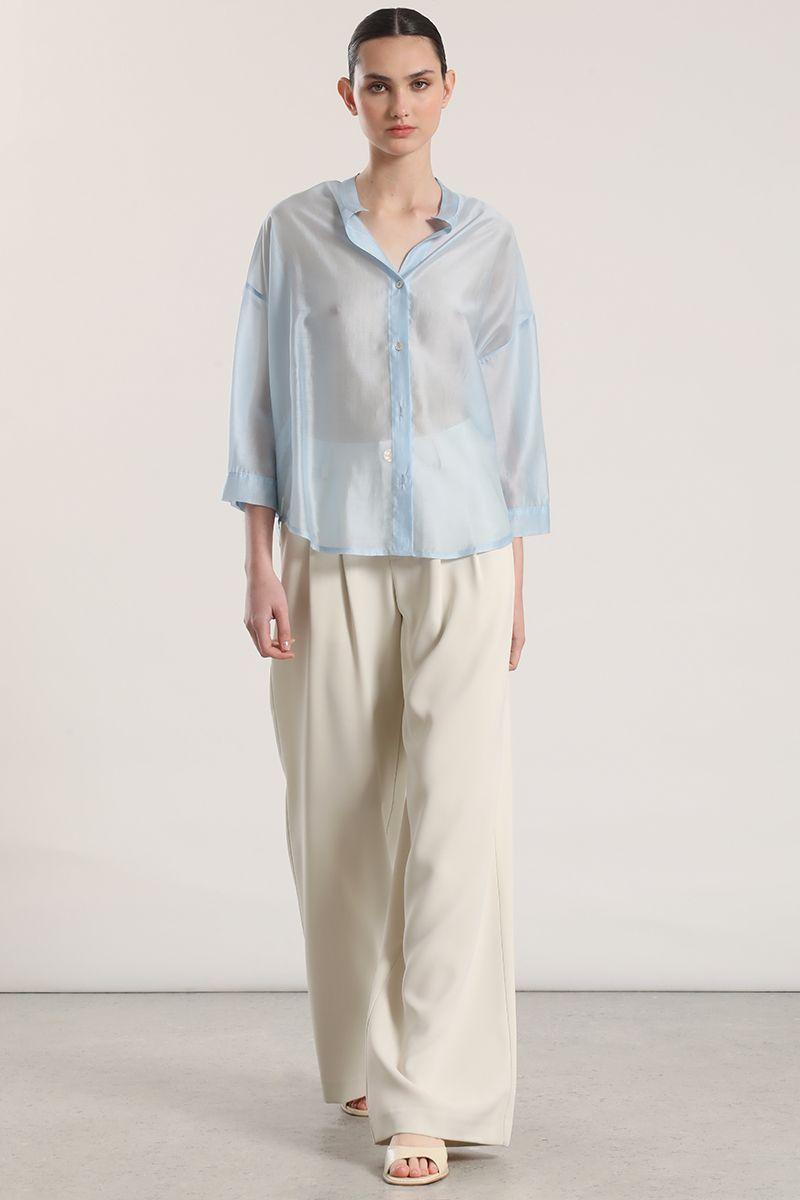 Blusa semitransparente liola mujer celeste-1