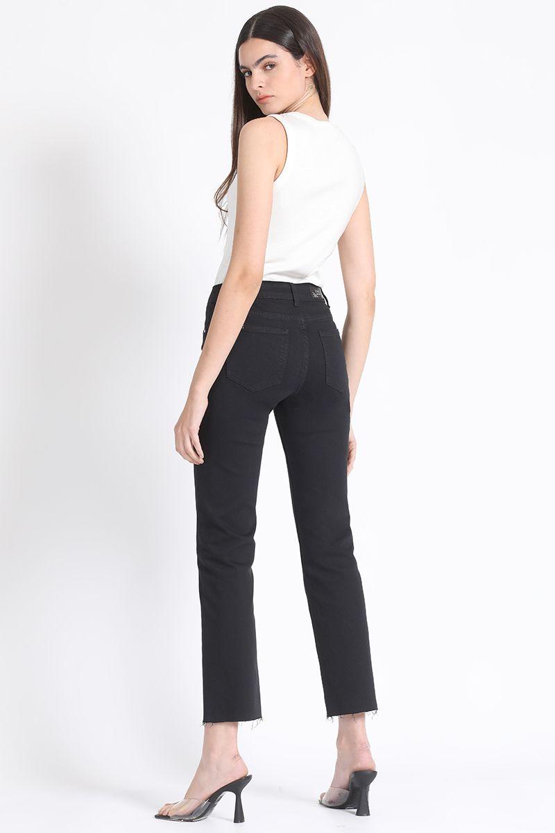 Jeans Recto Tachas Negro Liola-2