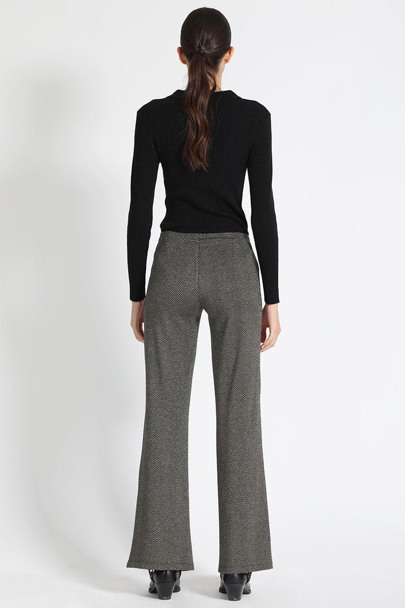 Pantalón Sastre Fantasia Gris Liola-3
