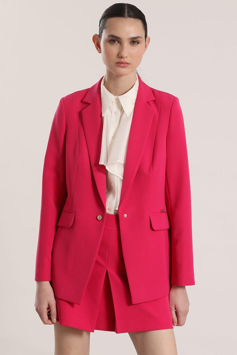 Blazer entallado clásico Liola mujer fresa-0