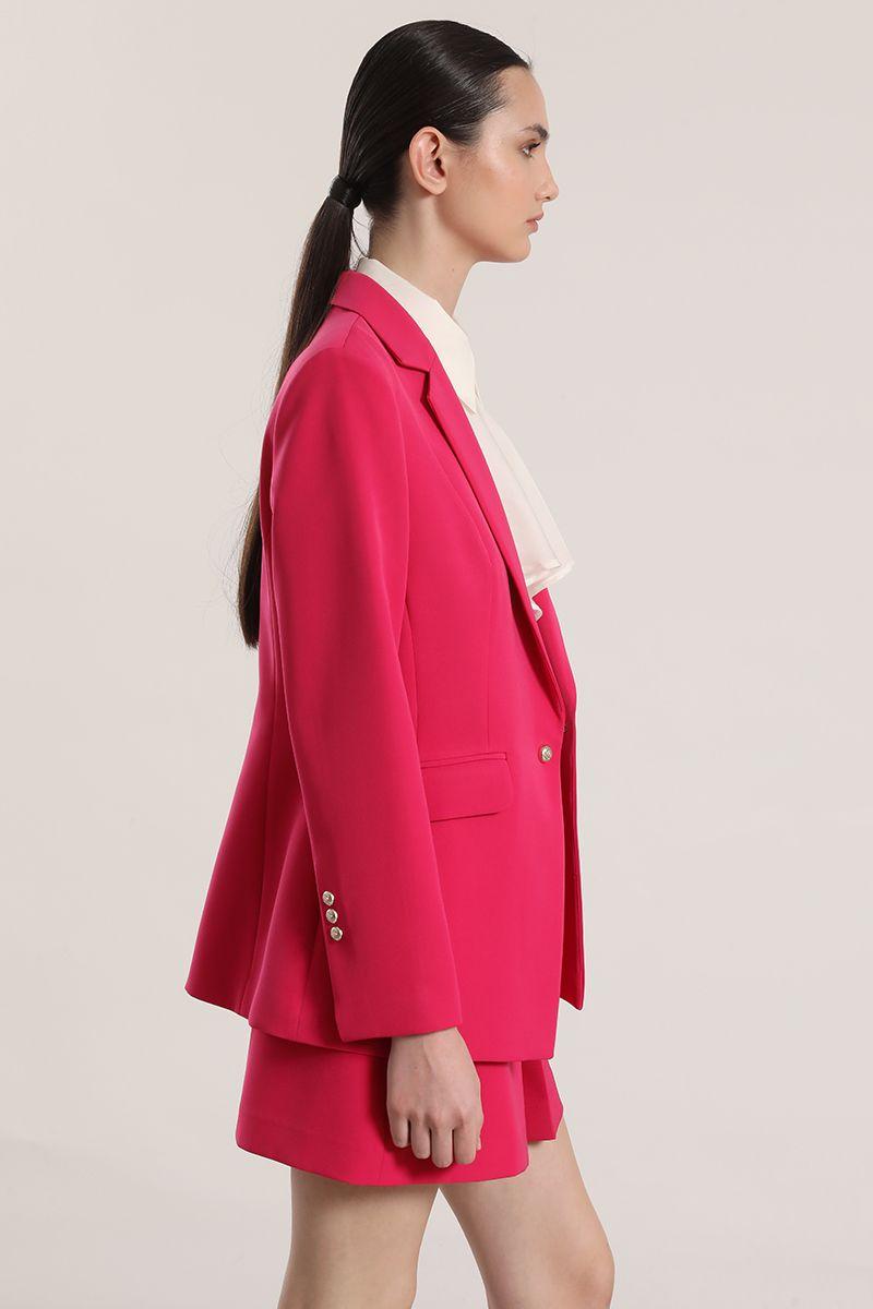 Blazer entallado clásico Liola mujer fresa-4