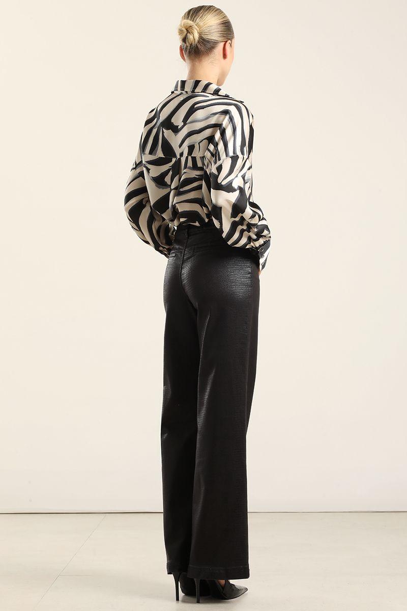 Pantalon Recto, Folia Crocco, Negro Liola-5