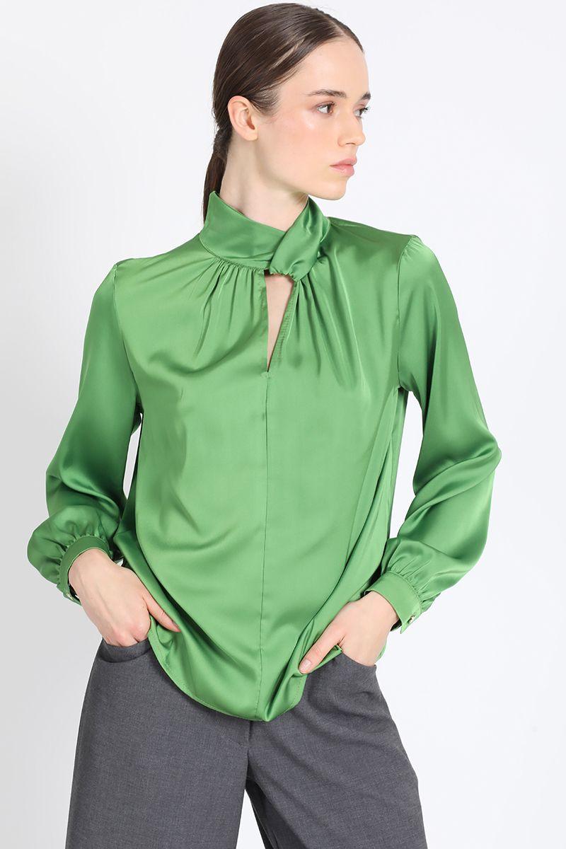 Blusa Mao Cruzado Verde Liola-1