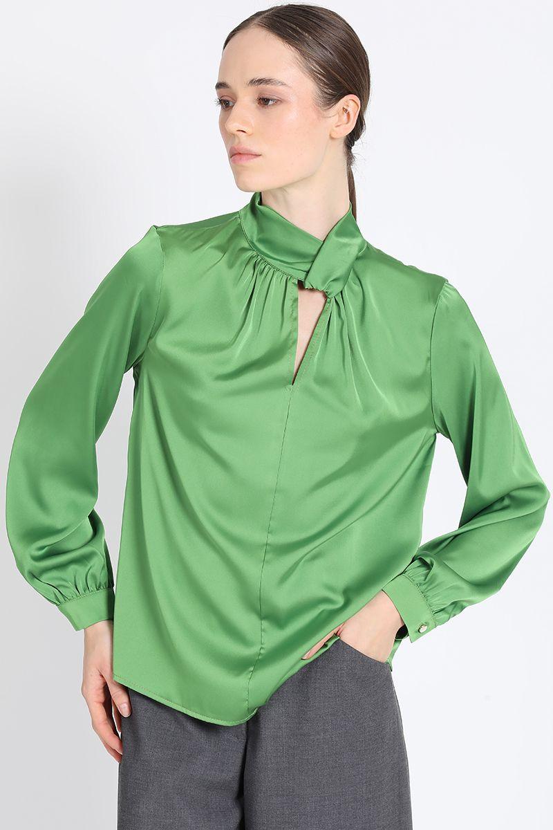 Blusa Mao Cruzado Verde Liola-2