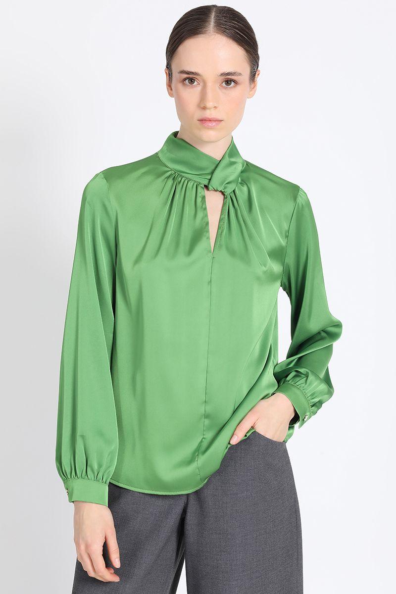 Blusa Mao Cruzado Verde Liola-5