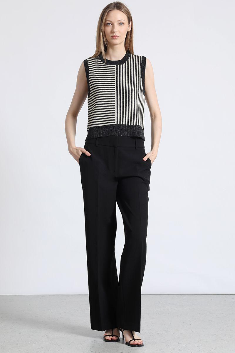 Top de rayas Liola mujer negro-5