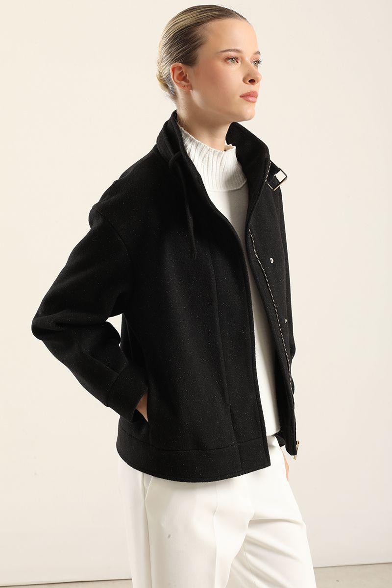 Chaqueta Bomber, Muflon Fantasia Negro Liola-5