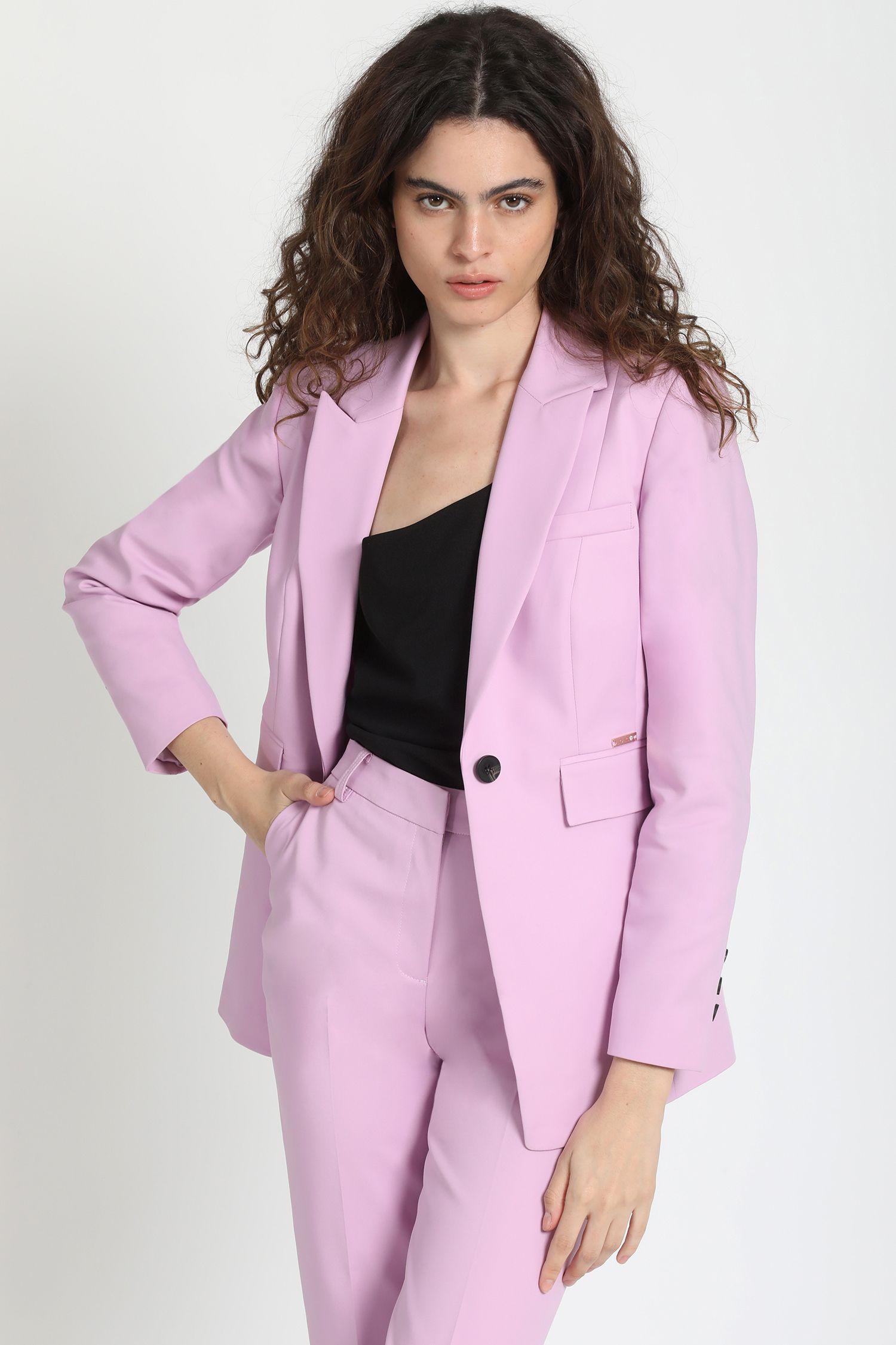 Blazer Entallado Lila Liola-5