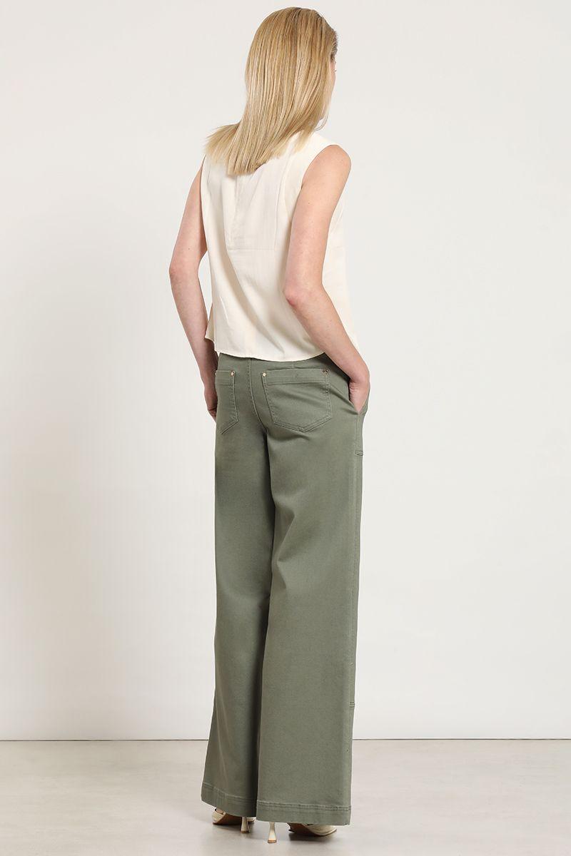 Jeans color palazzo, cargo, militar Liola-4