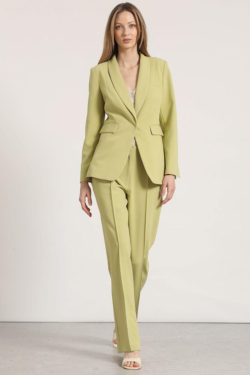 Blazer entallado smoking Liola mujer pistacho-1
