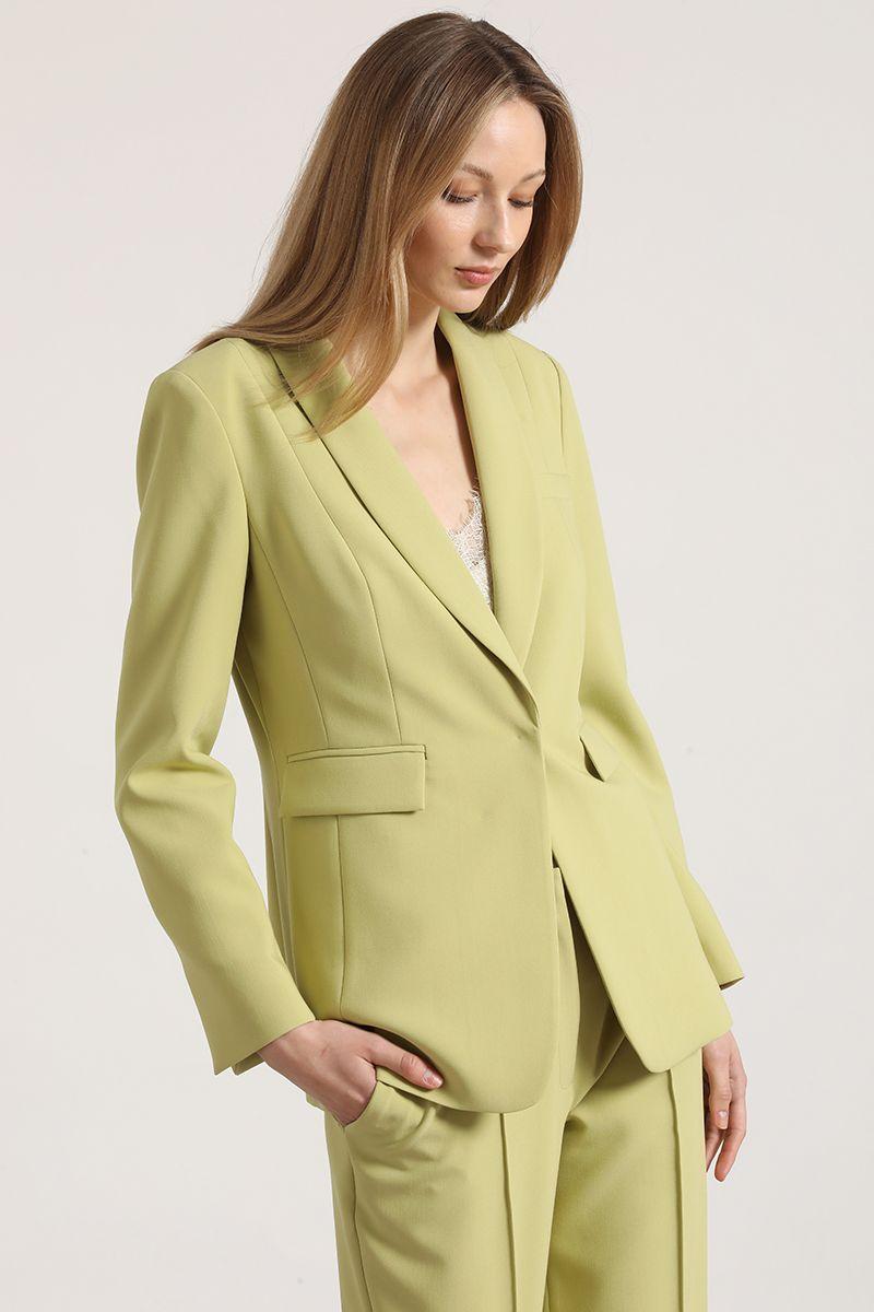 Blazer entallado smoking Liola mujer pistacho-2