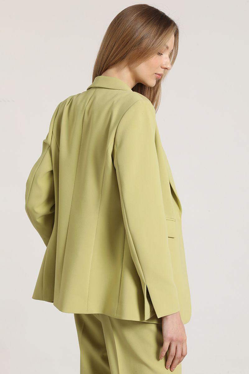 Blazer entallado smoking Liola mujer pistacho-4