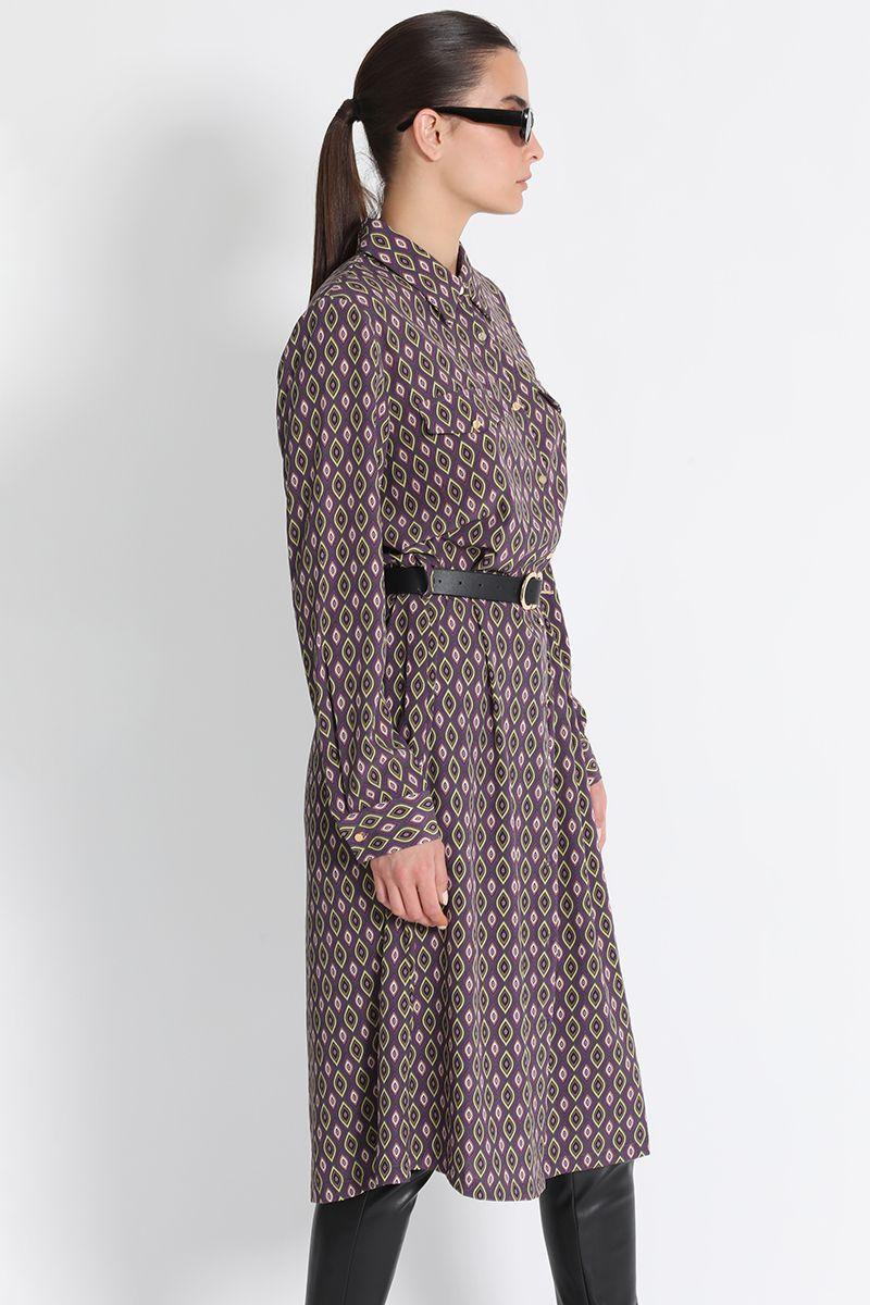 Vestido Camisero Midi Estampado Liola-2