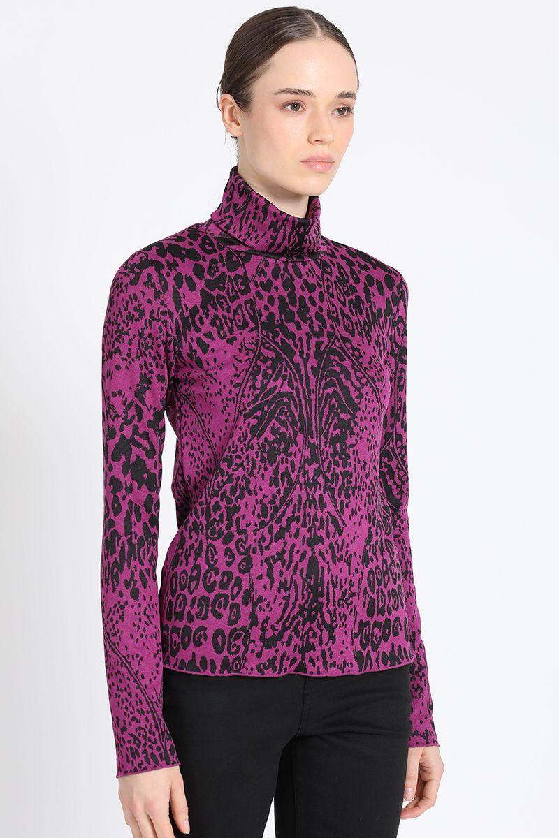 Beatle Estampado Leopardo Negro Liola-1