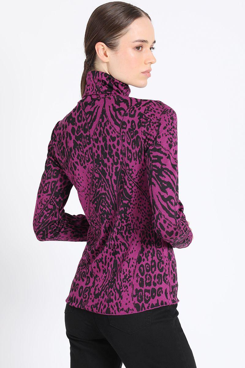 Beatle Estampado Leopardo Negro Liola-3