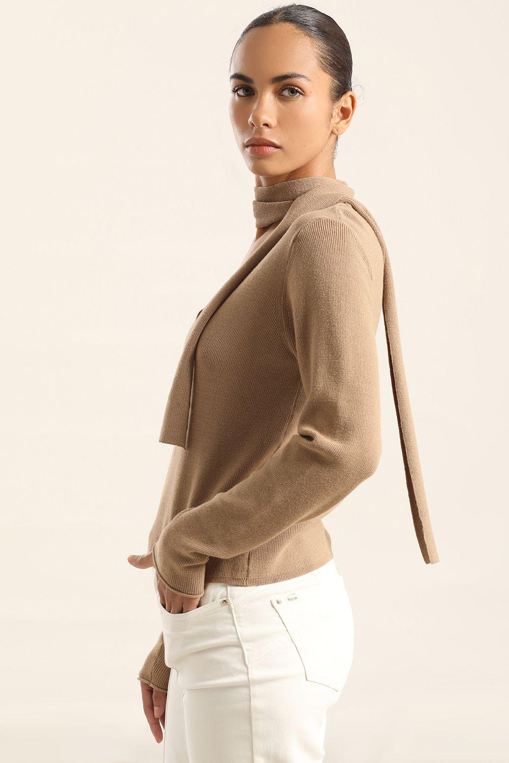 Jersey Punto Con Lazo, Camel Liola-2