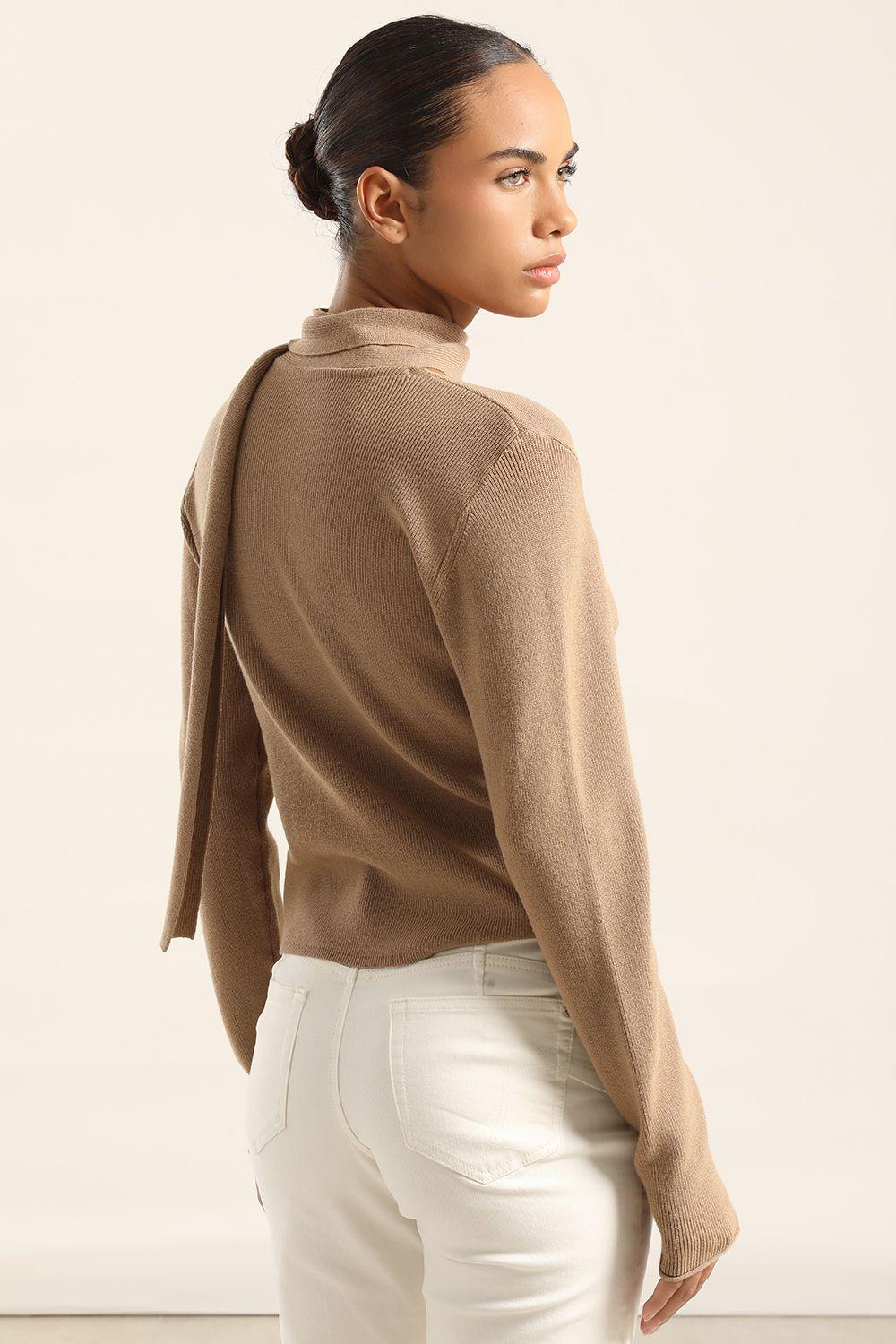 Jersey Punto Con Lazo, Camel Liola-3