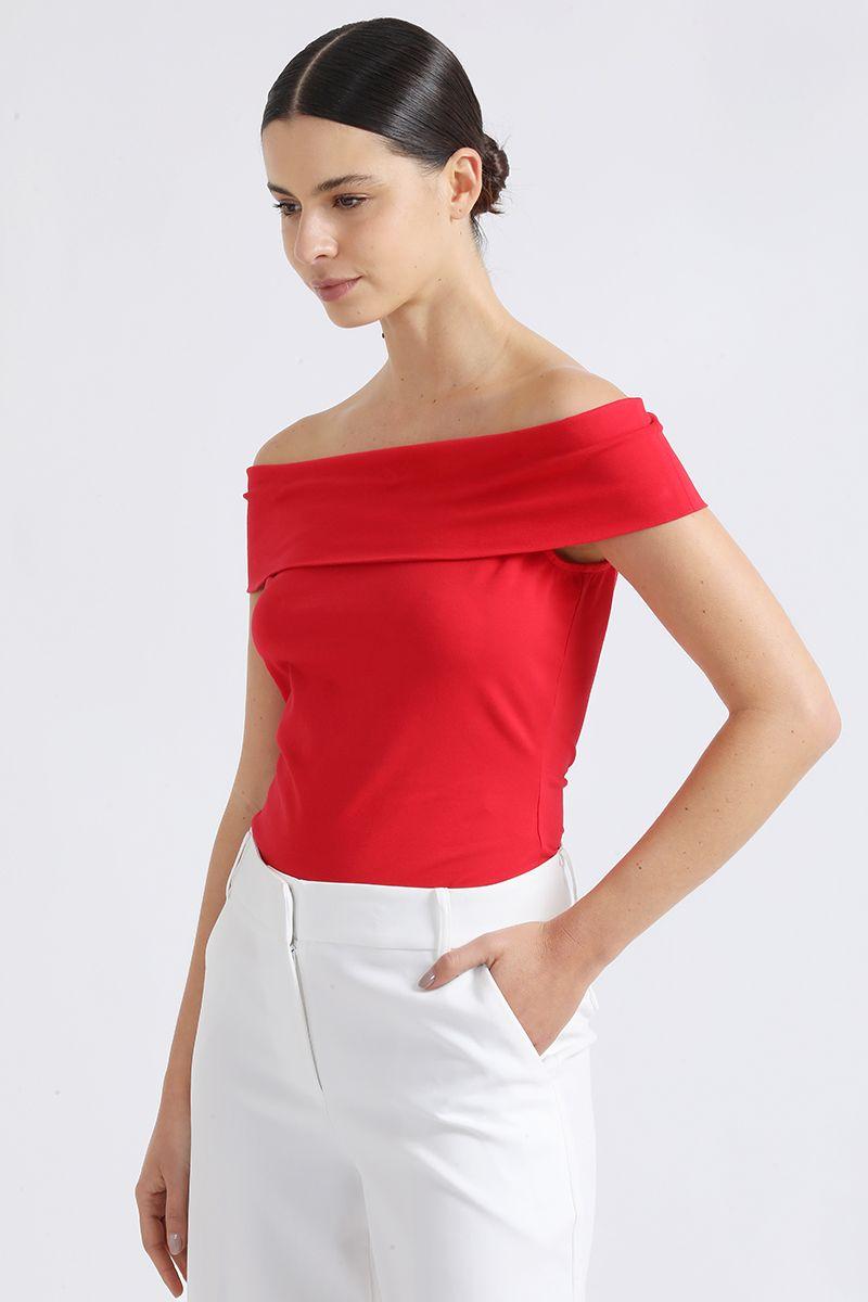 Top Hombros Descubiertos, Rojo Liola-2