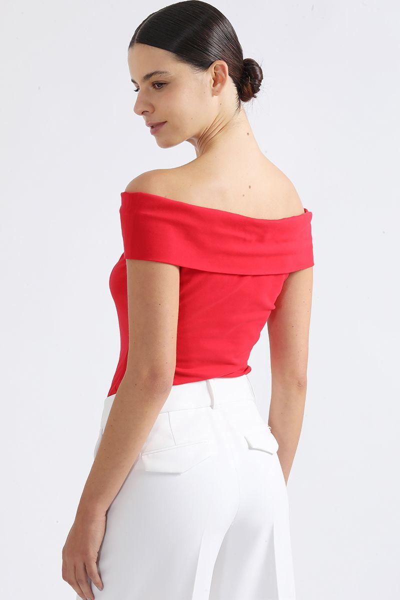 Top Hombros Descubiertos, Rojo Liola-3