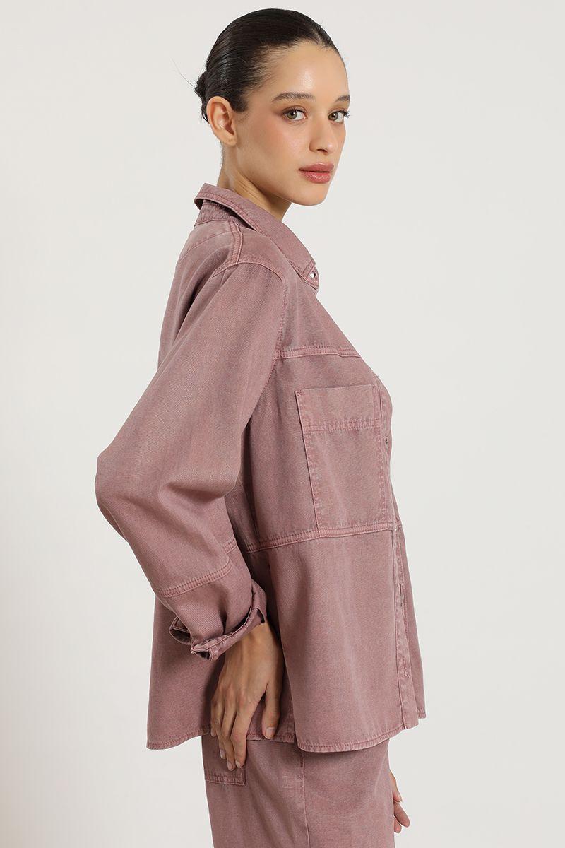 Chaqueta lyocell lino, rubor Liola-3