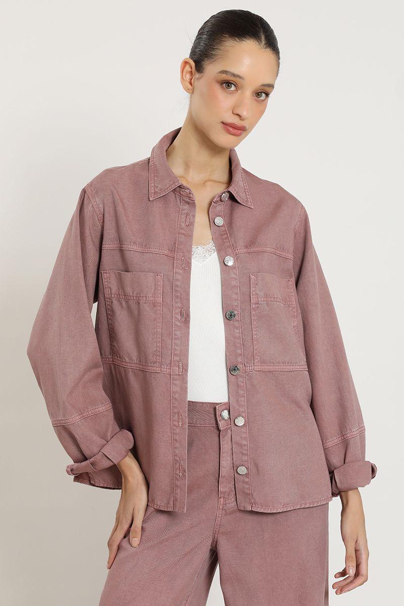 Chaqueta lyocell lino, rubor Liola-4