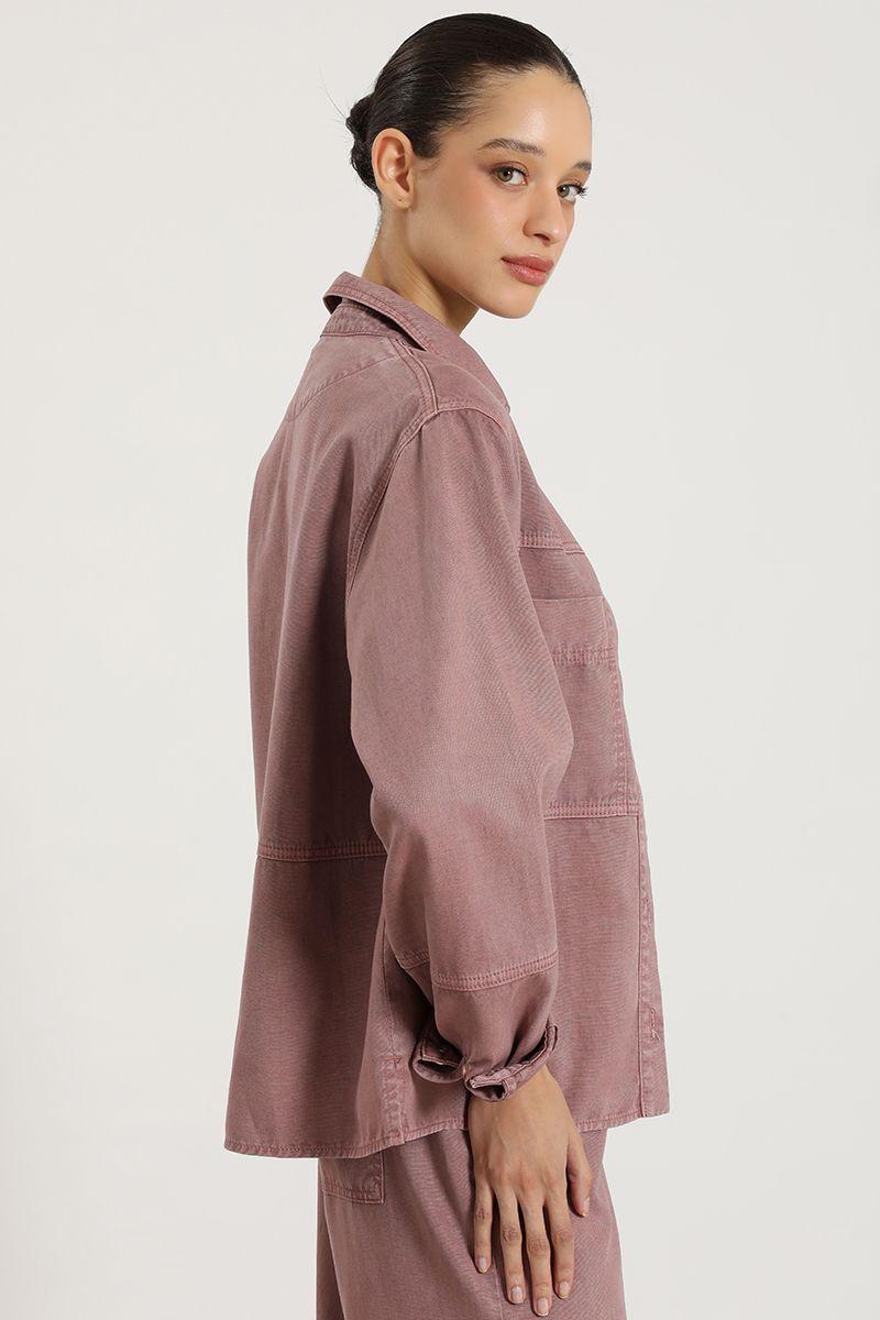 Chaqueta lyocell lino, rubor Liola-6