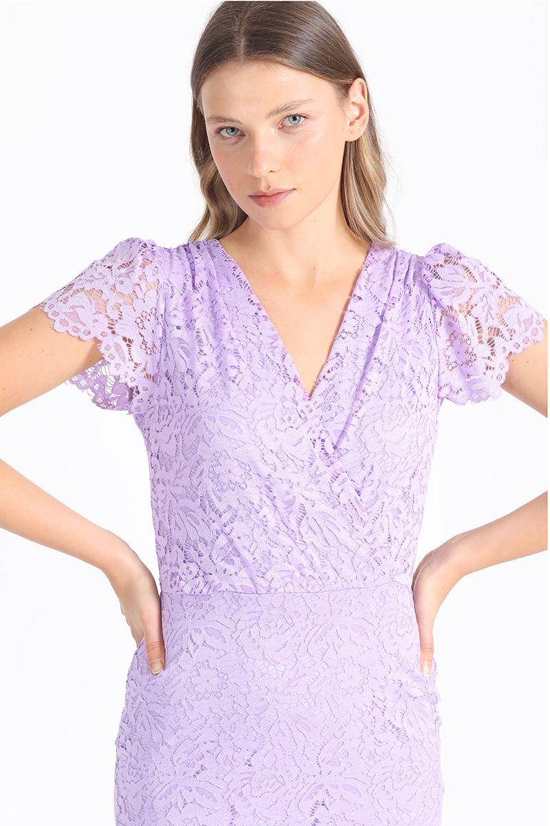 Vestido Midi Estampado Lila Liola-4