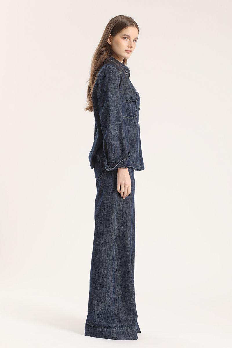 Jeans palazzo Liola mujer azul-4