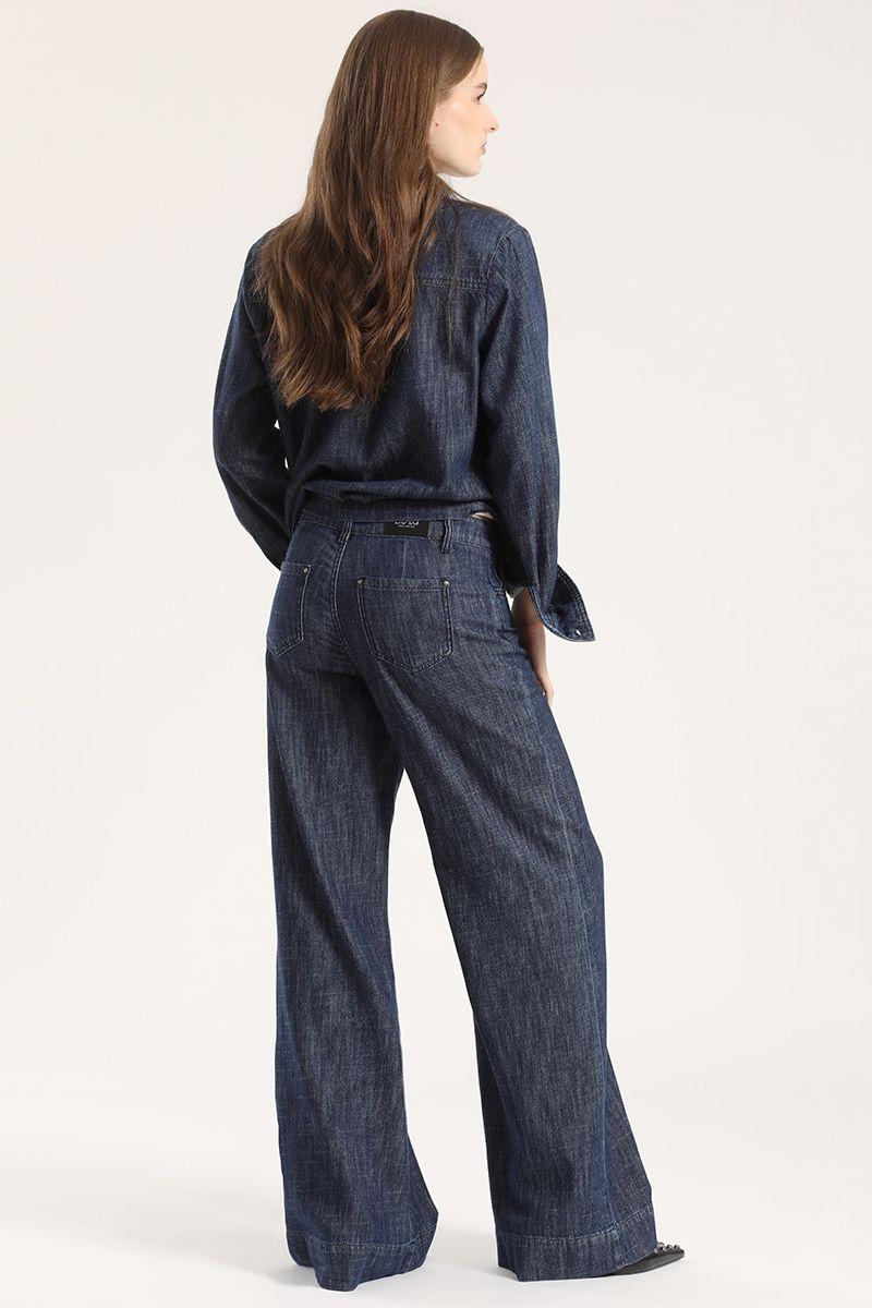 Jeans palazzo Liola mujer azul-6