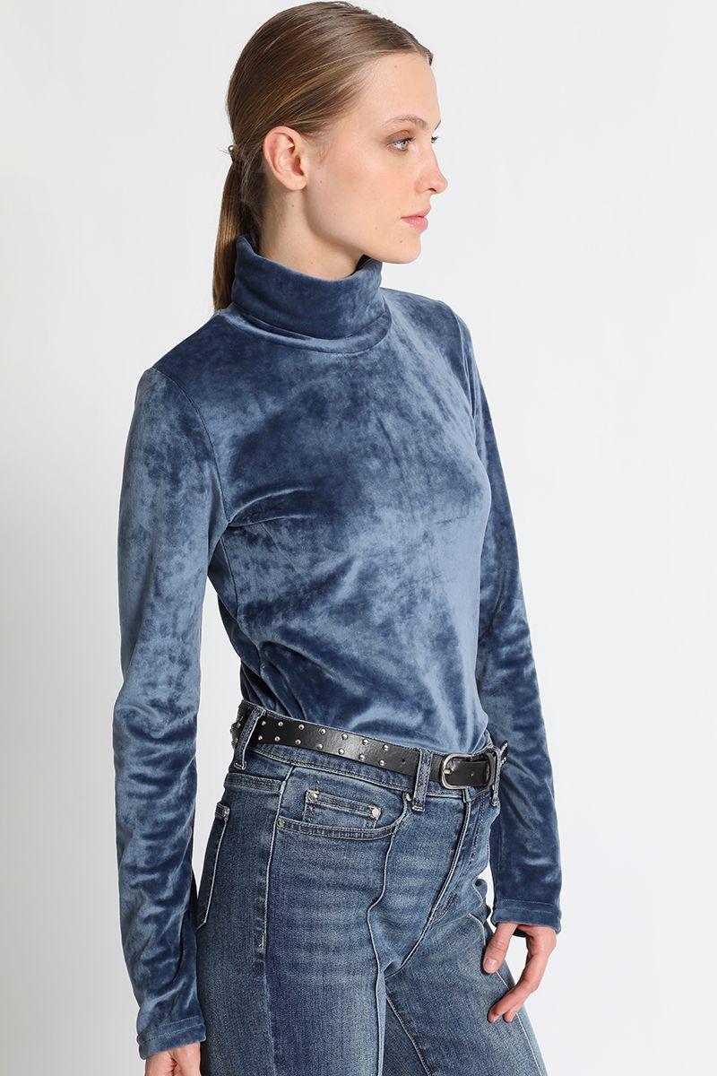 Polera Manga Larga Fantasia Azul Liola-2