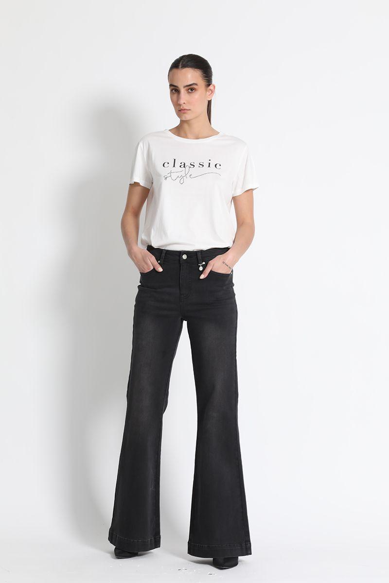 Polera Estampado Letras Blanco Liola-2