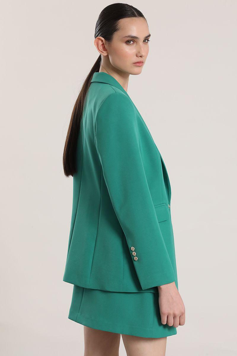 Blazer entallado clásico Liola mujer verde-5