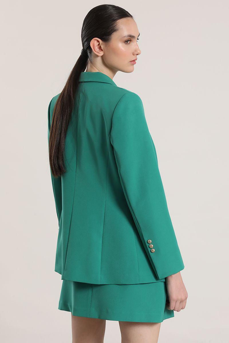 Blazer entallado clásico Liola mujer verde-6