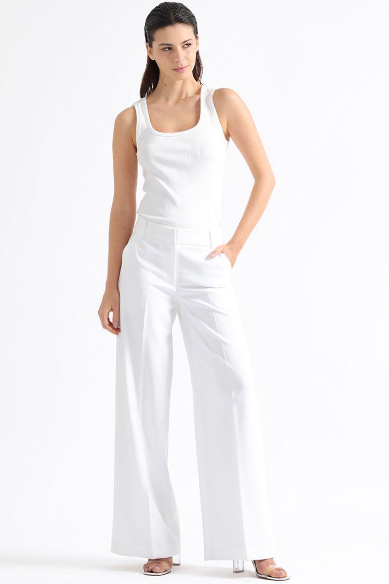 Pantalon Recto Tiro Alto, Crudo Liola-2