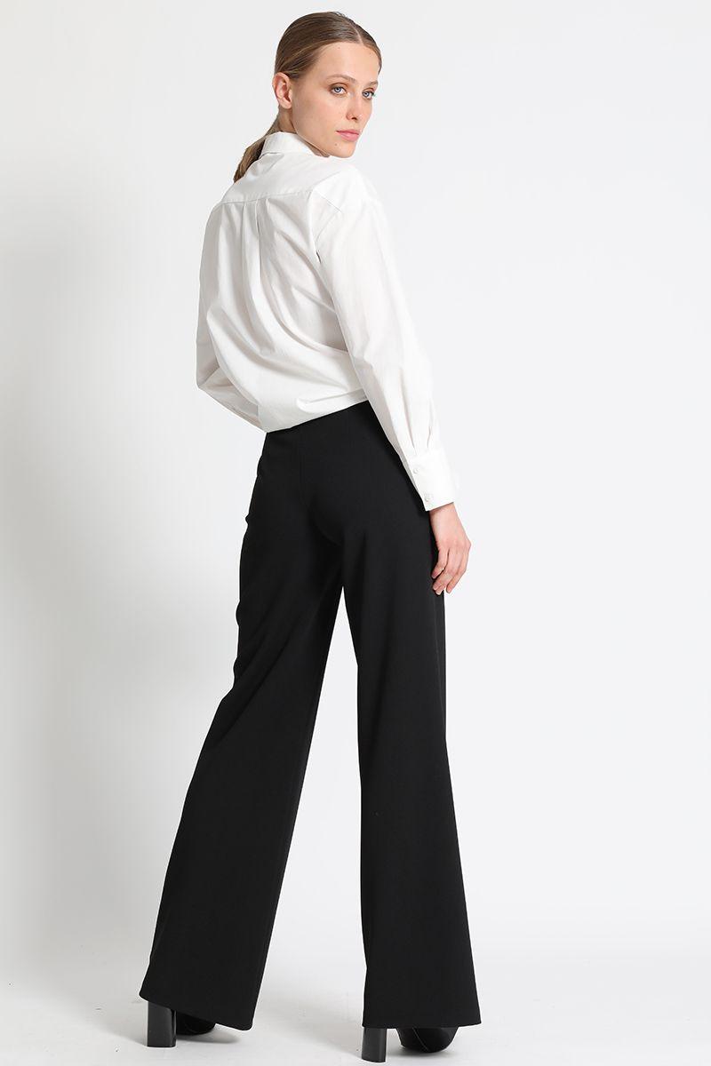 Pantalón Flare Liso Negro Liola-2