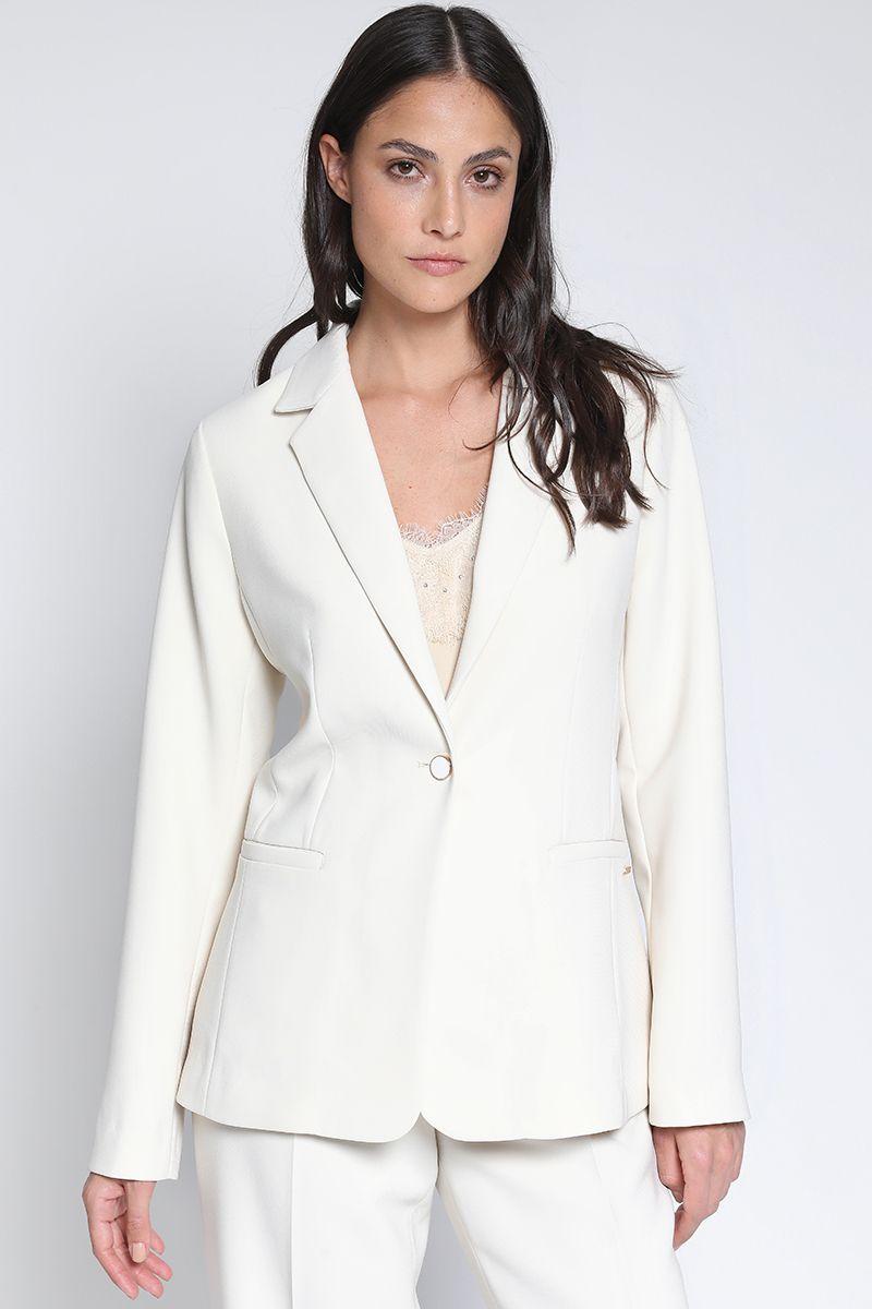 Blazer Entallado Basico Beige Liola-4
