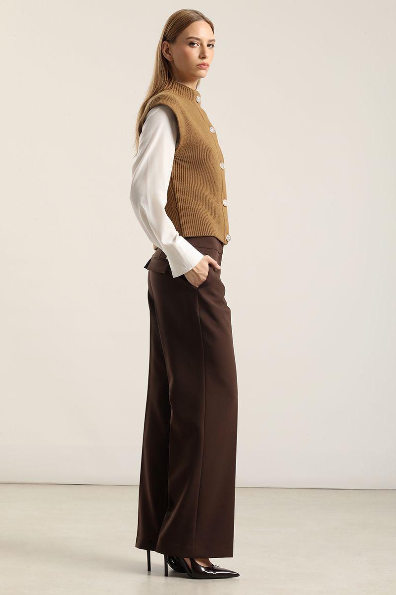 Cardigan punto, camel Liola-4