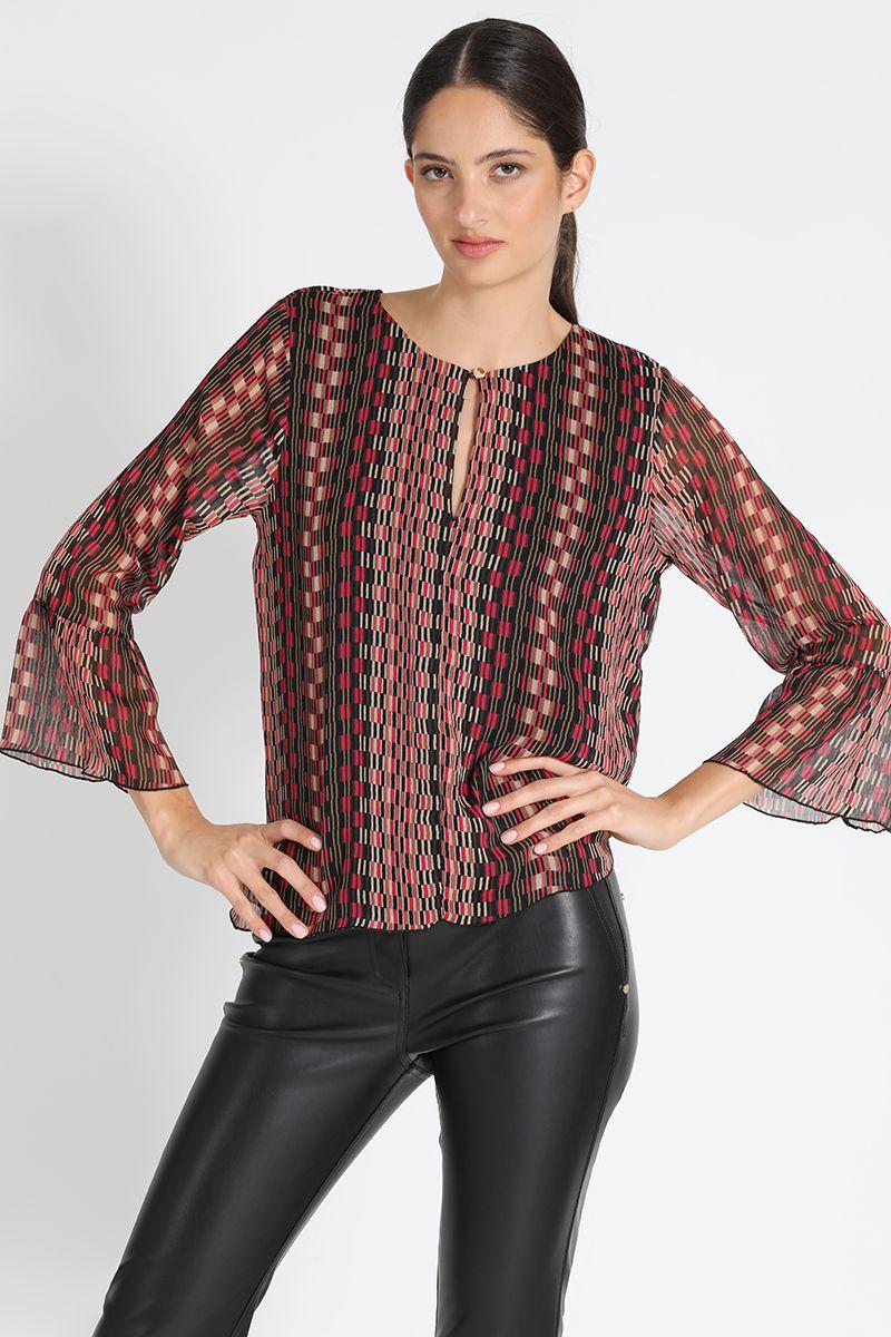 Blusa Redondo Fantasia Rosa Liola-0
