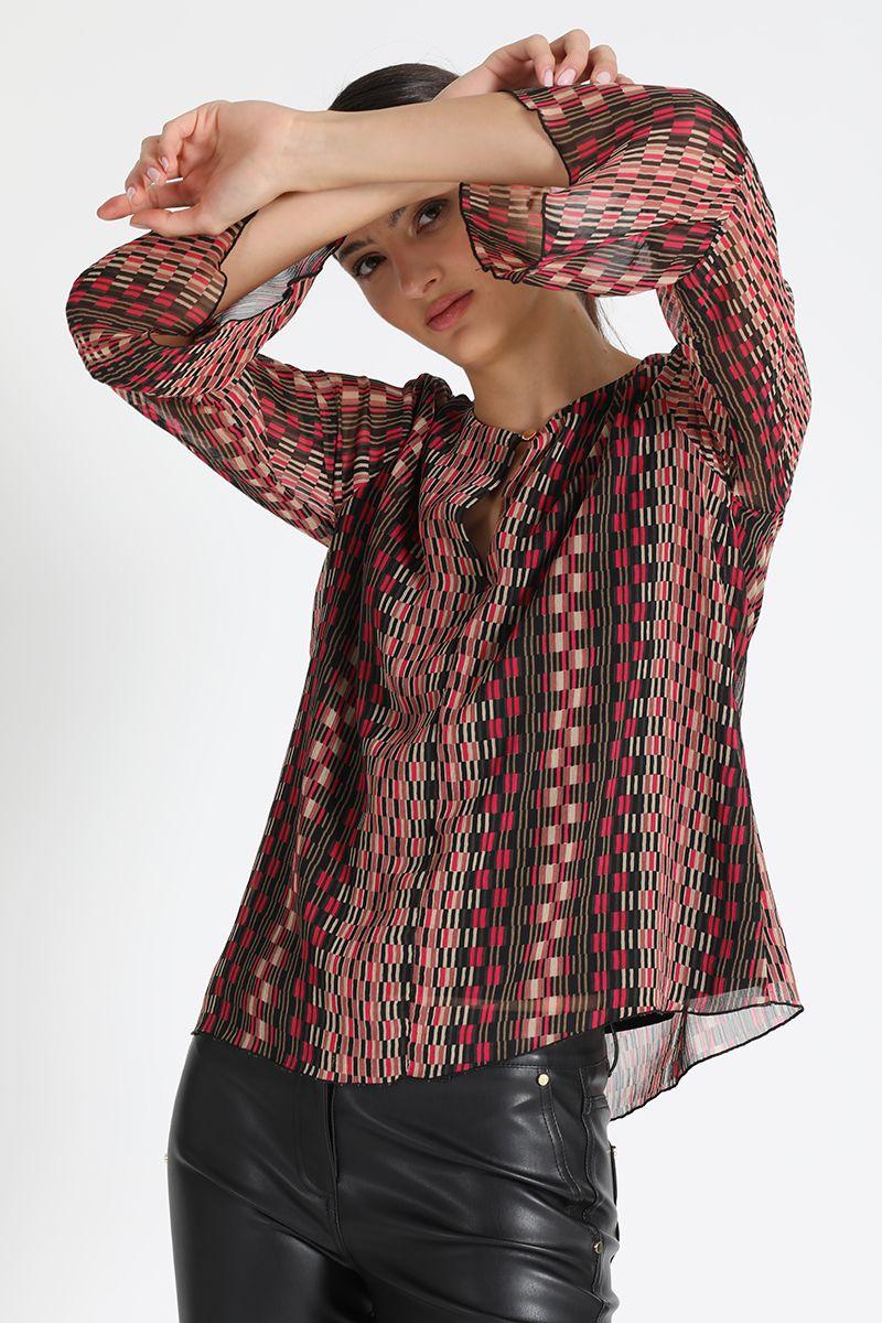 Blusa Redondo Fantasia Rosa Liola-1