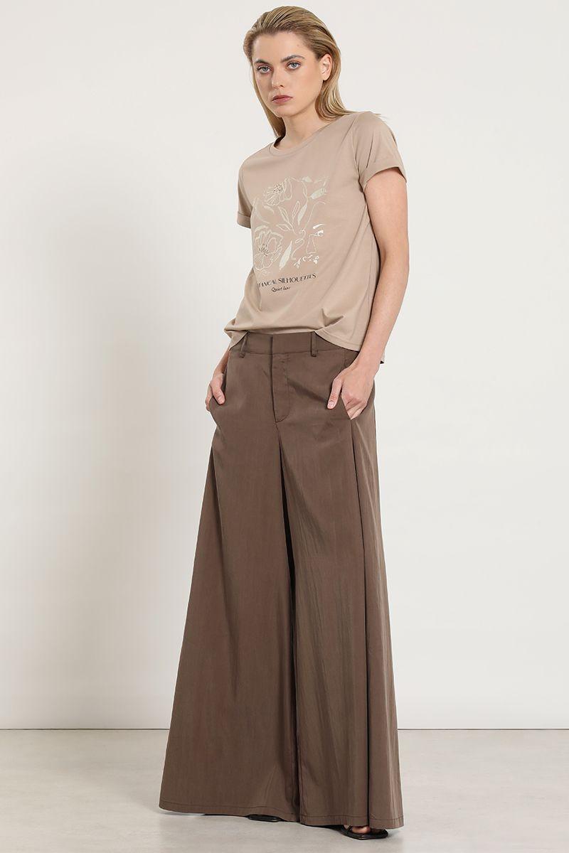 Polera estampado botanical silhouette, beige Liola-6