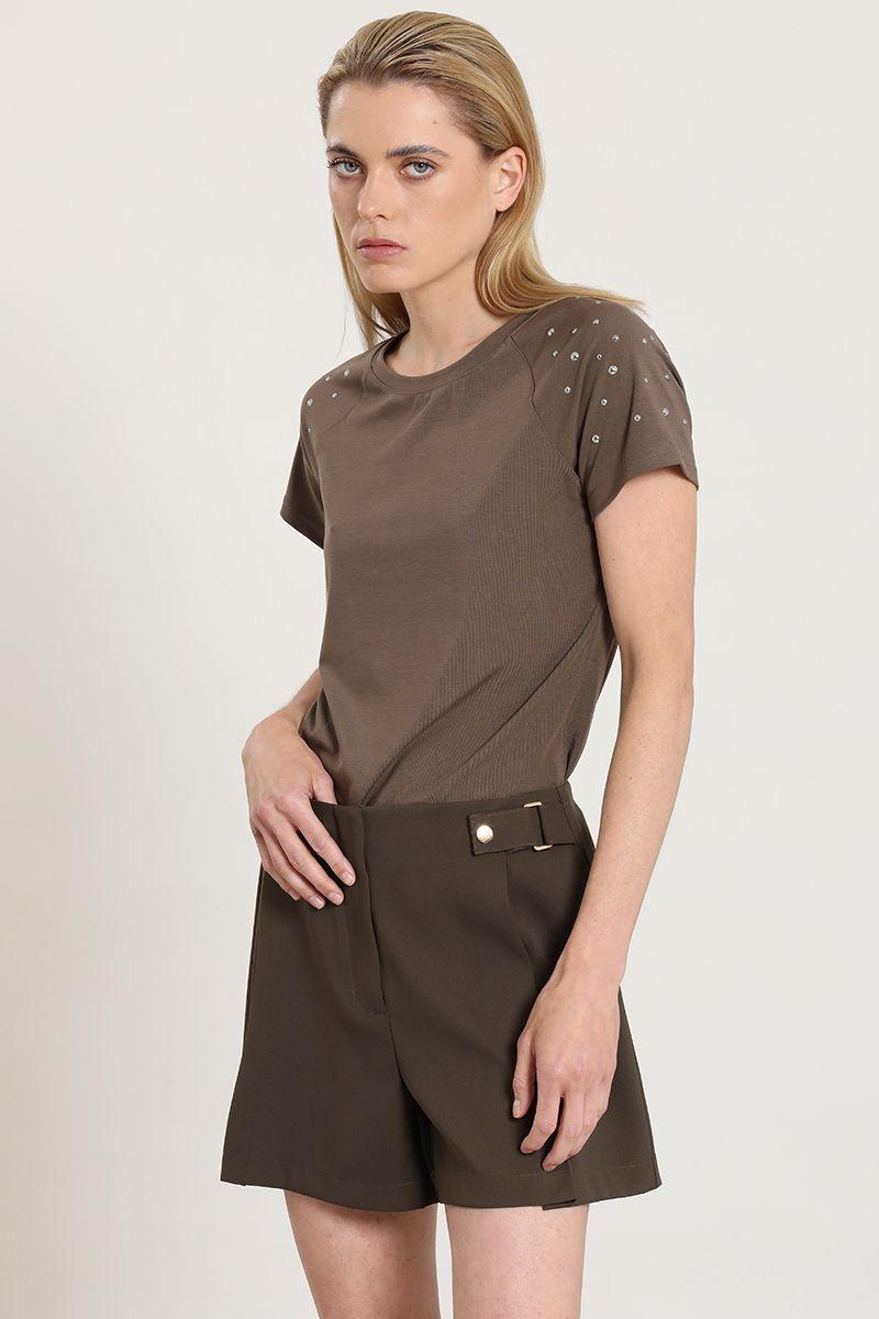 Short con pliegues, topo Liola-0