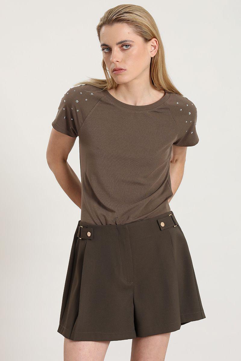 Short con pliegues, topo Liola-3