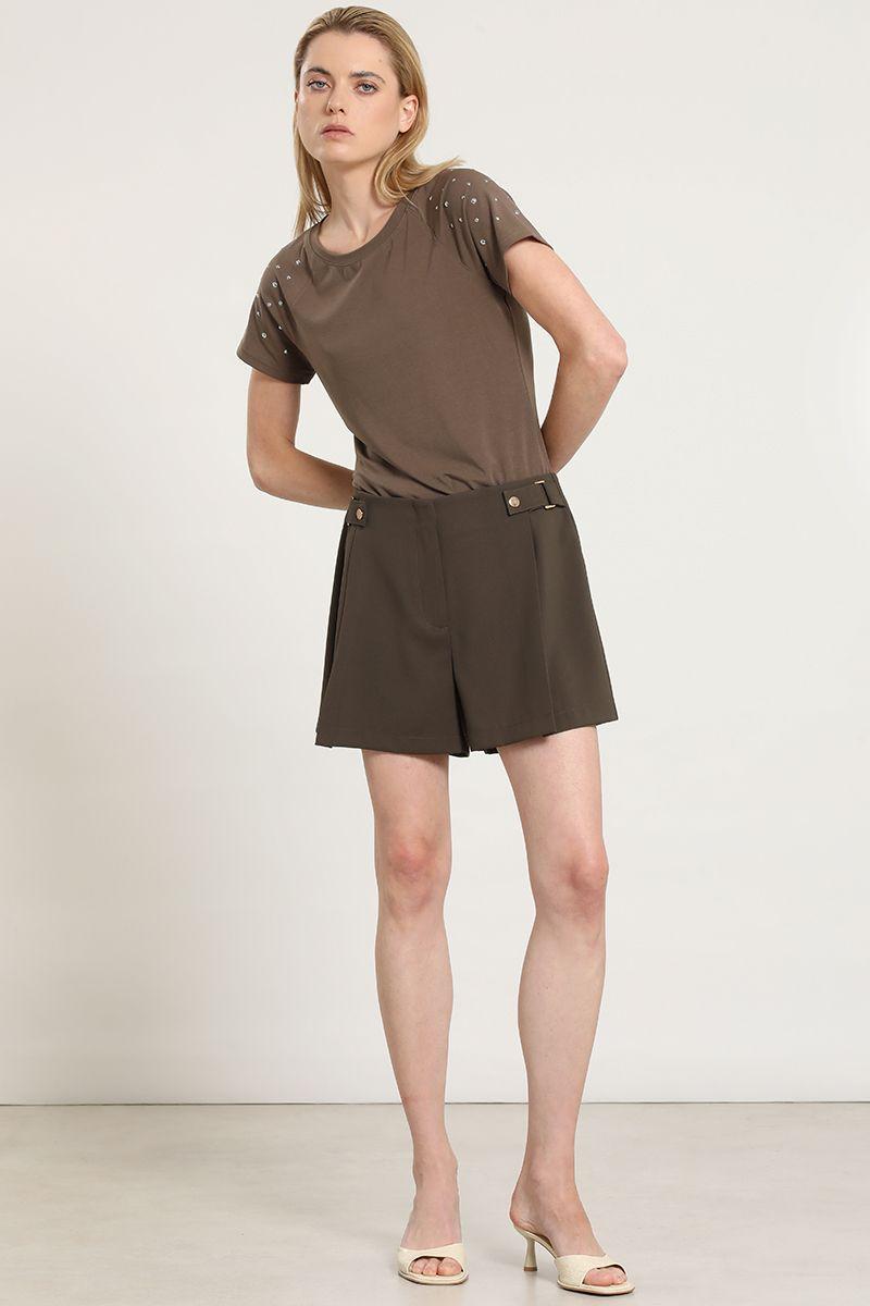Short con pliegues, topo Liola-6