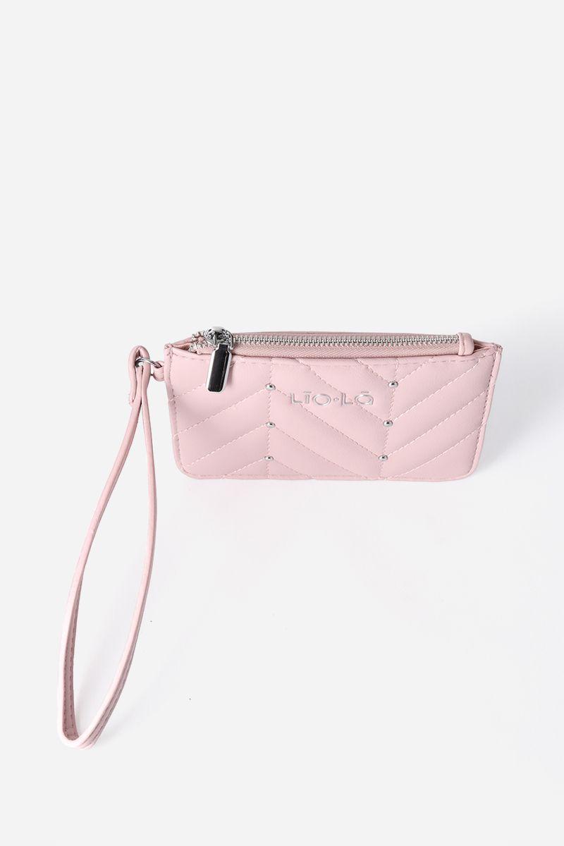 Monedero acolchado tachas liola rosa-3