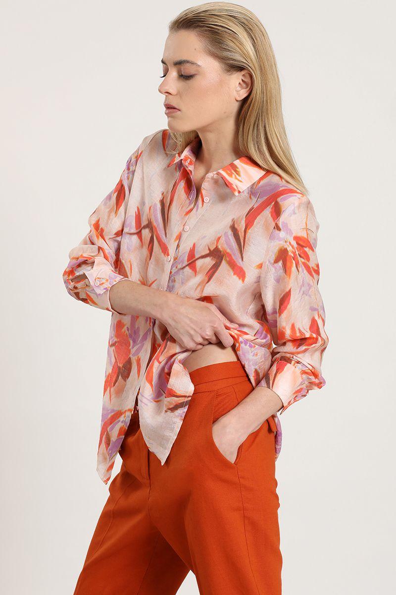 Blusa estampada, rosa Liola-5